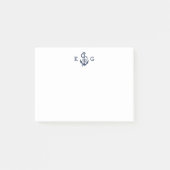 Post-it® Nautical Anchor Monogram Navy Blue (Devant)