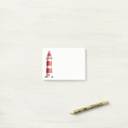 Post-it® Nautical Lighthouse Beach Ocean Sailor (Sur un bureau)