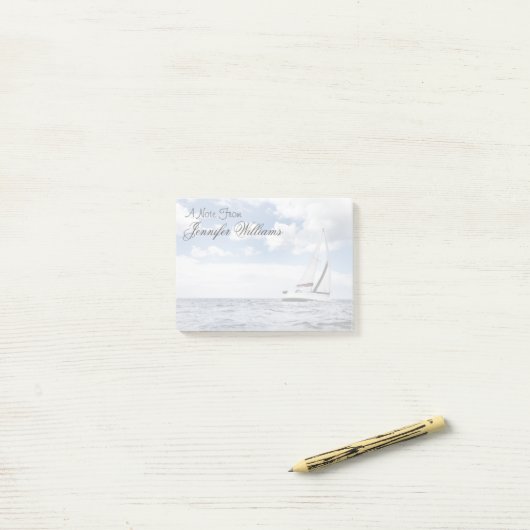 Post-it® Navigation de yacht en mer ouverte (Sur un bureau)