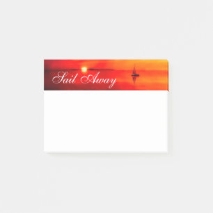Post-it® Naviguer dans le coucher du soleil