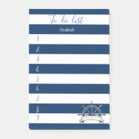 Navy Blue Striped, Bateau Wheel To do list