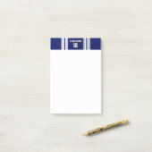 Post-it® Navy Blue White Team (Sur un bureau)