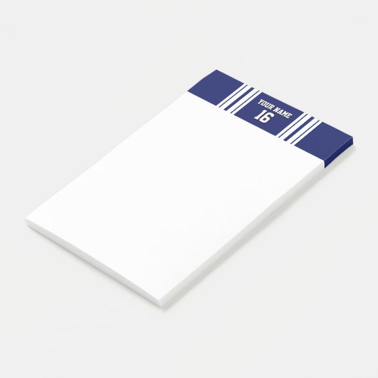 Post-it® Navy Blue White Team (Incliné)