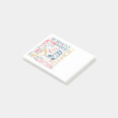 Post-it® Né à Dance Blue/Red/Gold ID277 (Incliné)