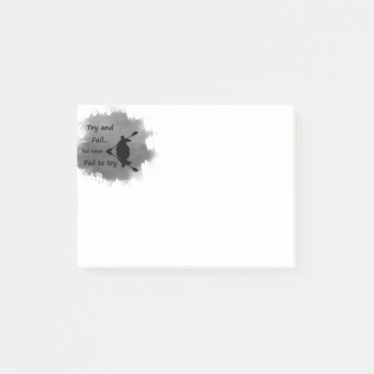 Post-it® Ne jamais échouer à essayer Citation Motivationnel (Devant)