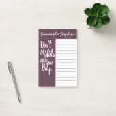 Post-it® Ne laissez pas les idiots ruiner votre citation (Bureau)