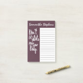 Post-it® Ne laissez pas les idiots ruiner votre citation (Sur un bureau)