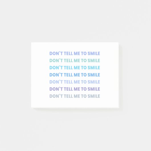 Post-it® ne me dis pas de sourire (Devant)