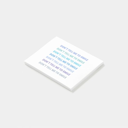 Post-it® ne me dis pas de sourire (Incliné)