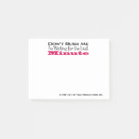 Ne me pressez pas J'attends la Dernière minute