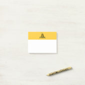 Post-it® Ne me trompez pas, Drapeau Gadsden Histoire patrio (Sur un bureau)