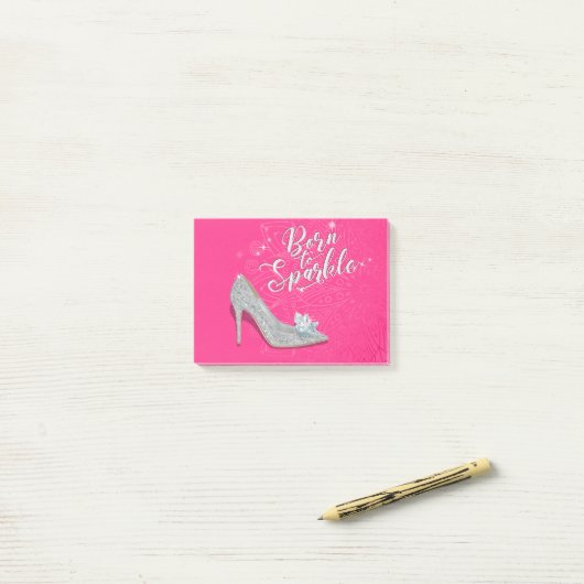 Post-it® Née de la Parties scintillant de chaussure Sparkle (Sur un bureau)