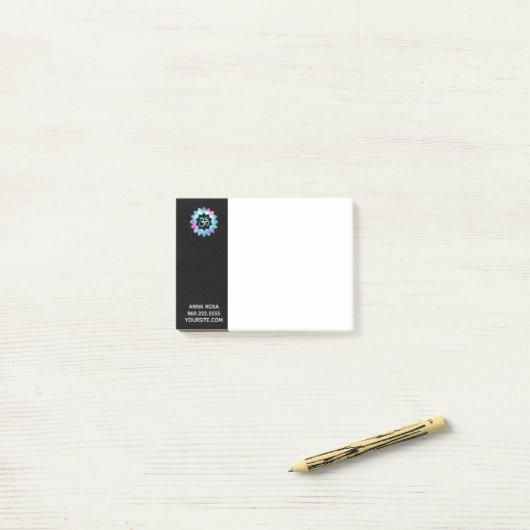 Post-it® Nénuphar Lotus de mandala d'OM AUM de *~* (Sur un bureau)