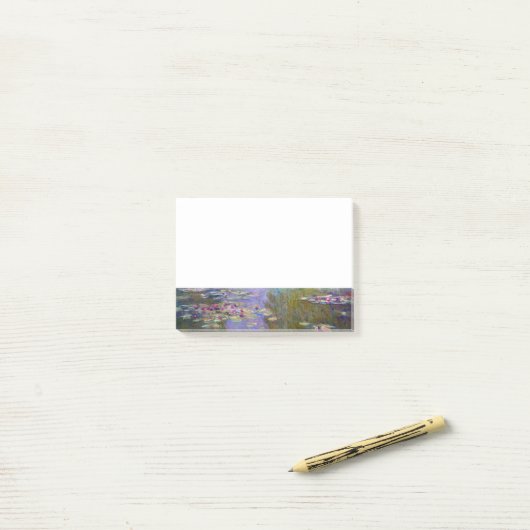 Post-it® Nénuphars de Claude Monet (Sur un bureau)