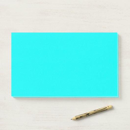 Post-it® Neon Aqua (Sur un bureau)