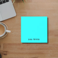 Néon Cyan Minimaliste Professionnel Écriture Noire
