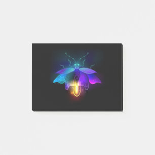 Post-it® Neon Firefly sur noir