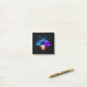 Post-it® Neon Firefly sur noir (Sur un bureau)