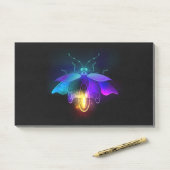 Post-it® Neon Firefly sur noir (Sur un bureau)
