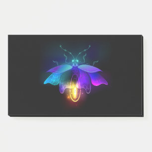 Post-it® Neon Firefly sur noir