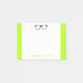 Post-it® Neon Nerdy Lunettes noires sur mesure Post-it (Devant)