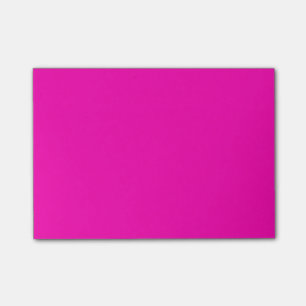 Post-it® Neon rose Personnaliser couleur solide