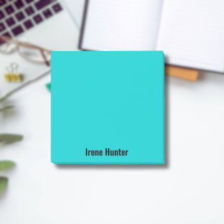 Post-it® Neon Turquois Professional minimaliste noir Script