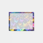 Post-it® Neonfarbener Notizzettel mit Schmetterlingsmotiv (Devant)