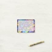 Post-it® Neonfarbener Notizzettel mit Schmetterlingsmotiv (Sur un bureau)