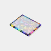 Post-it® Neonfarbener Notizzettel mit Schmetterlingsmotiv (Incliné)