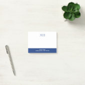 Post-it® Nettoyage de base Initiales Blanc Bleu (Bureau)