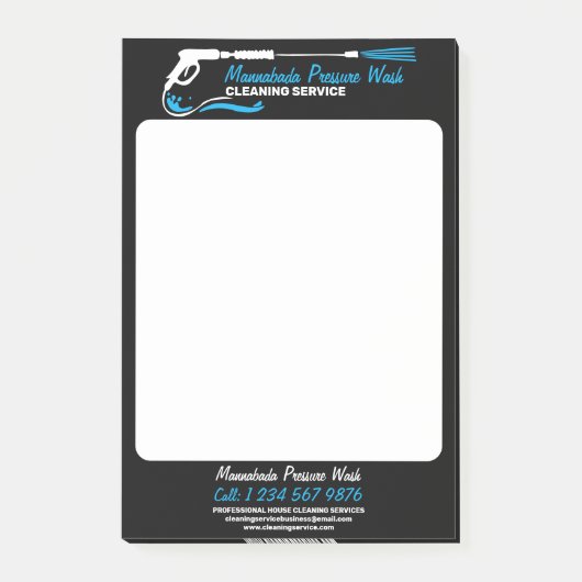 Post-it® Nettoyage professionnel haute pression Black Power (Devant)