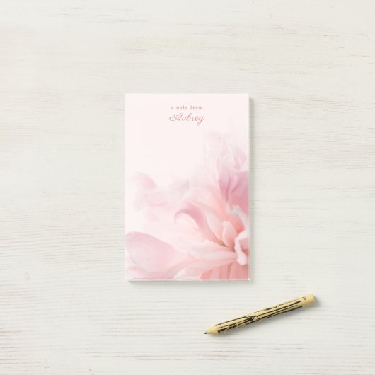 Post-it® Nettoyer le rose minimal simple (Sur un bureau)