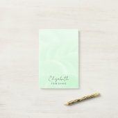 Post-it® Nettoyer le vert de la menthe minimale simple (Sur un bureau)