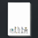 Post-it® New York Hanoukka Bonne Chanukah NYC Holiday<br><div class="desc">Il présente une illustration originale en stylo et en encre de divers monuments de New York "habillés" pour la saison des fêtes. Parfait pour Hanoukka ! Beaucoup d'autres modèles de post-it illustrés disponibles. Ne vois-tu pas ce que tu cherches ? Vous avez besoin d'aide pour la personnalisation ? Contactez Rebecca...</div>