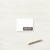 Post-it® New York Manhattan skyline avec palmiers (Sur un bureau)