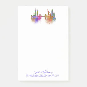 Post-it® New York Skyline - Arc en ciel