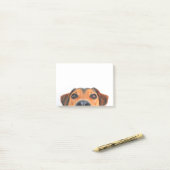 Post-it® Nez de chien mignon horizontal (Sur un bureau)