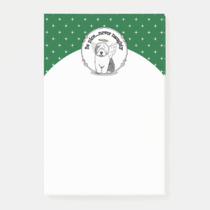 Post-it® Nice Angel Old English Sheepdog (Gris 1) - mignon