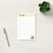 Post-it® Nid d'abeilles jaune mignon d'abeille de miel de (Bureau)