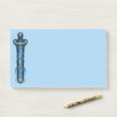 Post-it® Night Sky Sword (Sur un bureau)