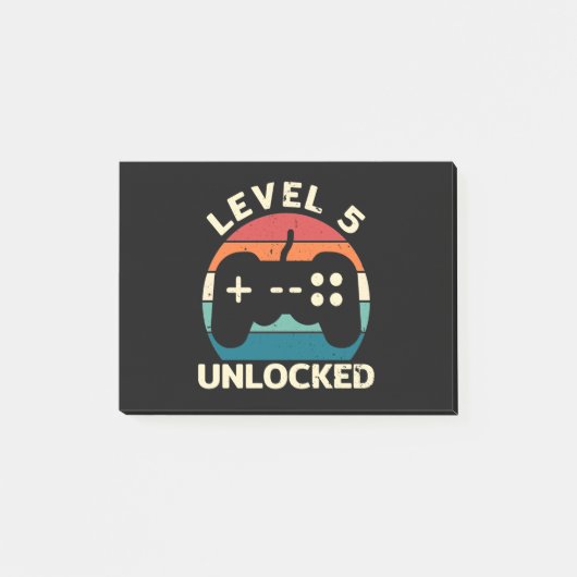 Post-it® Niveau 5 débloqué pour le 5e anniversaire (Devant)