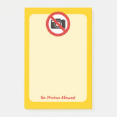 Post-it® No Photos Allowed (Devant)