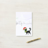 Post-it® Noël Amoureux des chats (Sur un bureau)