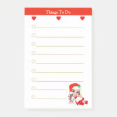 Post-it® Noël Carol Girl Things To Do Post-it Notes (Devant)