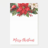 Post-it® Noël de Poinsettias (Devant)