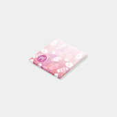 Post-it® Noël d'hiver Mittens Motif en rose (Incliné)