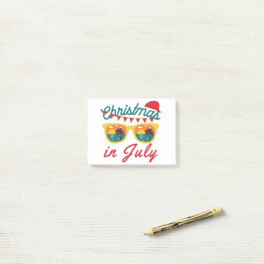 Post-it® Noël En Juillet (Sur un bureau)