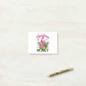 Post-it® Noël en juillet joli été flamingo (Sur un bureau)
