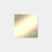 Post-it® Noël, Faux Gold Snowflakes Personnalisé (Devant)